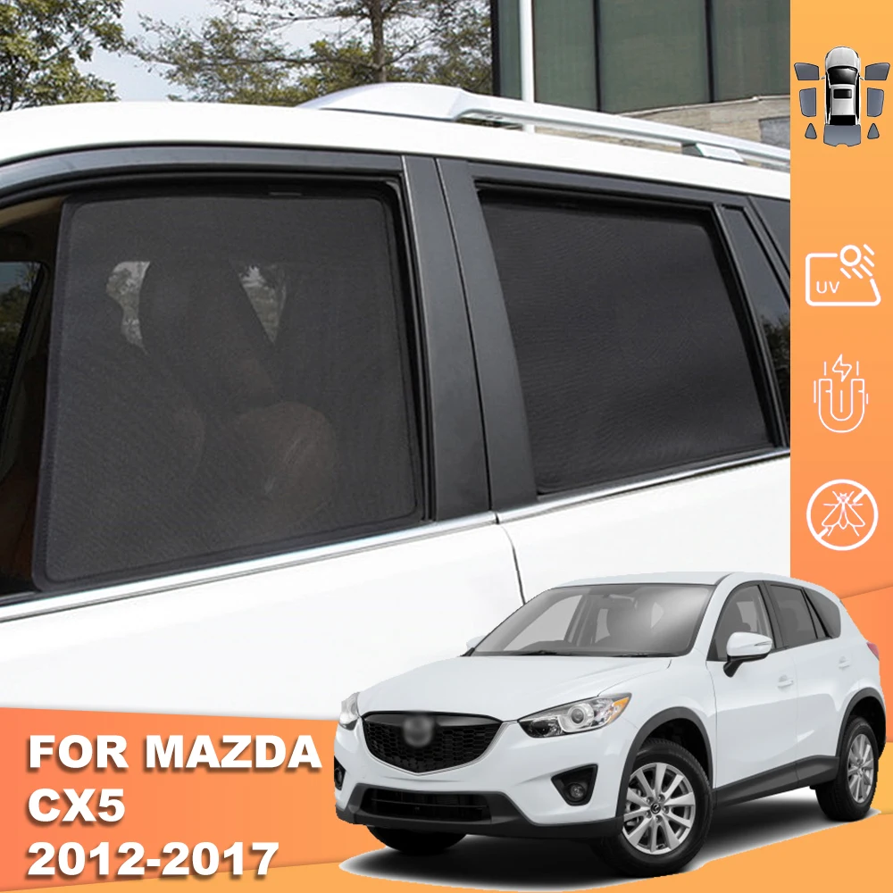 

For Mazda CX-5 CX5 KE 2012-2017 Magnetic Car Sunshade Visor Front Windshield Blind Curtain Rear Side Window Sun Shade Shield