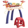 2 in 1 Kids Piano Keyboard with Drum Set 32-Key Electronic Musical Instrument with Multiple Sound Lights Microphone for Girl Boy 1
