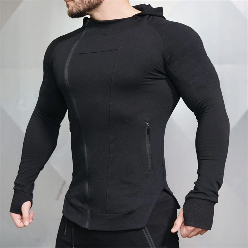 Men Hoodies Gym Sport MMA Running Training Fitness Bodybuilding Sweatshirt Outdoor Sportswear Male Hooded Jacket Tracksuit winter sweatshirt,men running tops