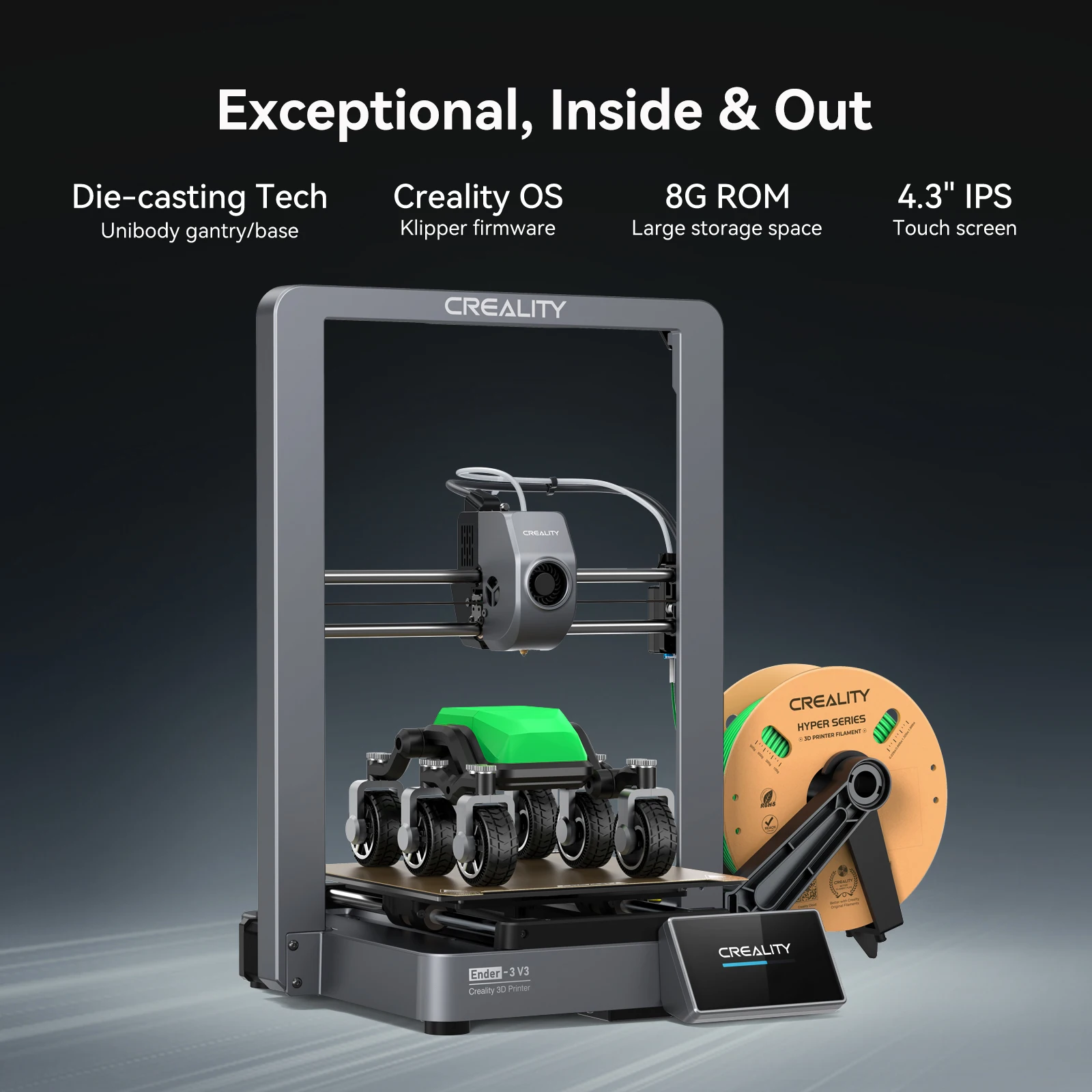 Creality 3D Ender-3 V3 CoreXZ 3D , 600 mm/S ӵ,  , ڵ ,    Ż   üũ