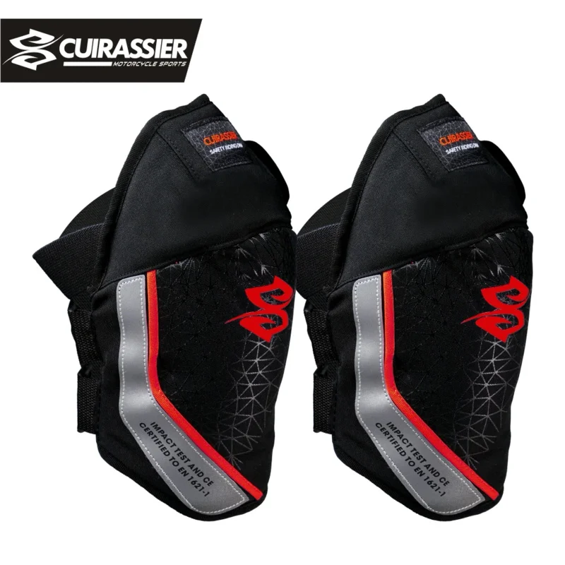 

Cuirassier Motorcycles Knee Protection Motocross Knee Pads Summer Knee-Pad Anti-fall Reflective Moto Protection For KTM Kawasaki