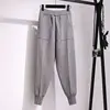 Women pants autumn and winter black casual knitted pants loose elastic spring and autumn nine points Harlan radish pencil pants 6
