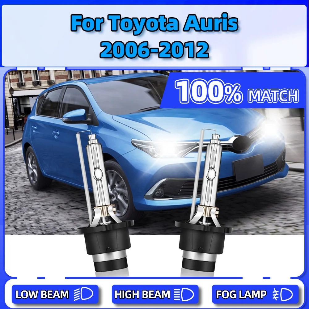 

35W 20000LM Xenon Headlight Bulbs 12V Auto Front Lights 6000K Xenon Lamps For Toyota Auris 2006 2007 2008 2009 2010 2011 2012