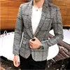 Men's Blazer Fashion Spring Summer Clothing Male Suit Jacket Gradient Color Casual Slim Fit Fancy Party Singer Blazzer Coat 2