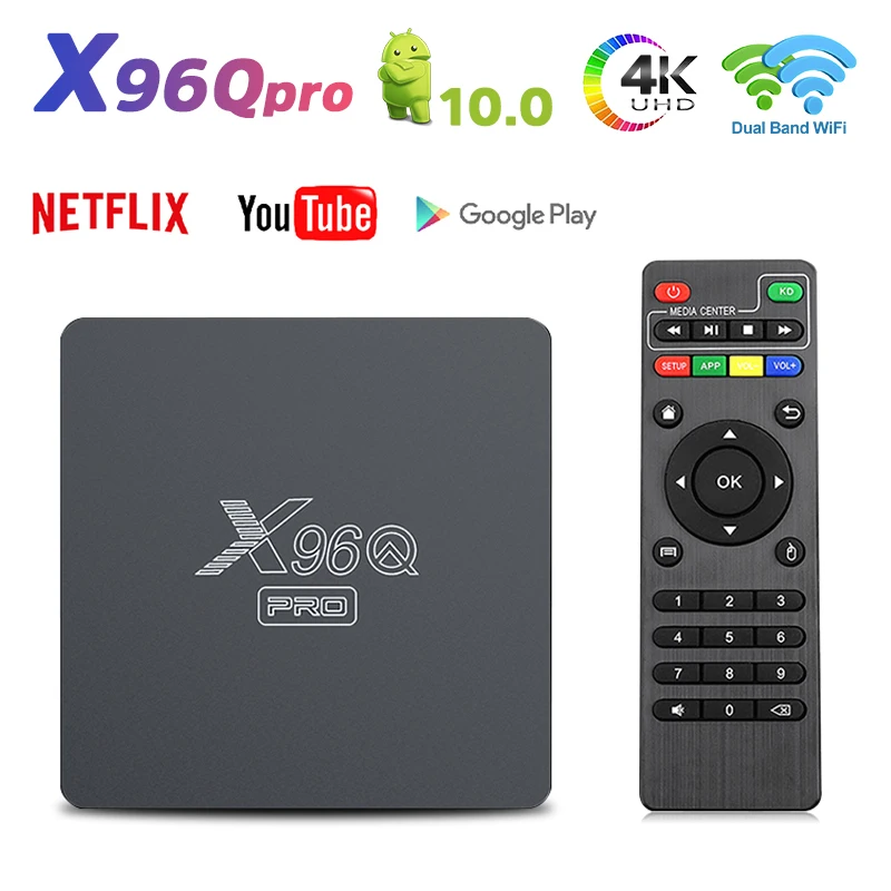 ТВ-приставка X96Q PRO Smart TV BOX Allwinner H313 Quad Core 2 4G WiFi Android 10 4K 1080P Youtube Media Player X96QPRO