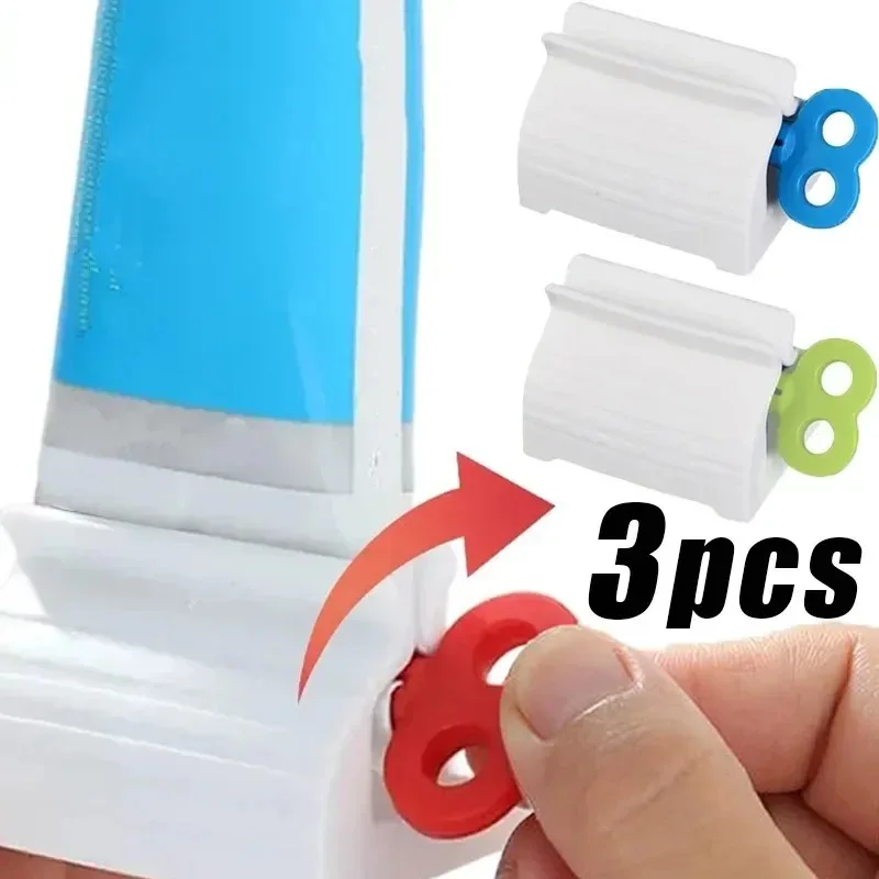 

3/1pcs Toothpaste Squeezer Portable Manual Squeeze Tools Toothpaste Tube Facial Cleanser Dispenser Holder Bathroom Accessories