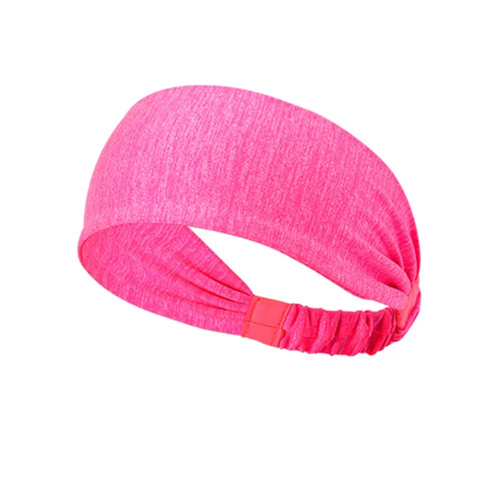 SPORTSHUB Women's Yoga Hair Band sports Headband Men Knotted Turban Head Warp Hair Band Wide Elastic Yoga Sport Headband NR0120