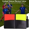 1PCS Sport Football Soccer Referee Wallet Notebook With Red Card Yellow Sports Card Team And Soccer Referee supplies 4