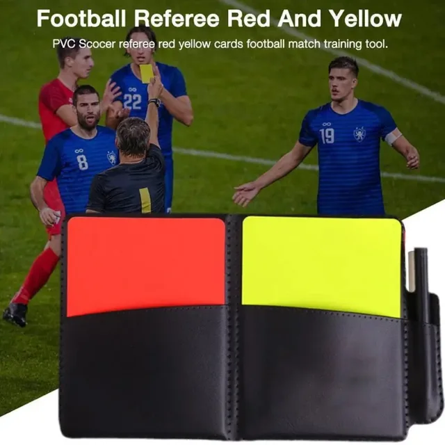 1PCS Sport Football Soccer Referee Wallet Notebook With Red Card Yellow Sports Card Team And Soccer Referee supplies 4