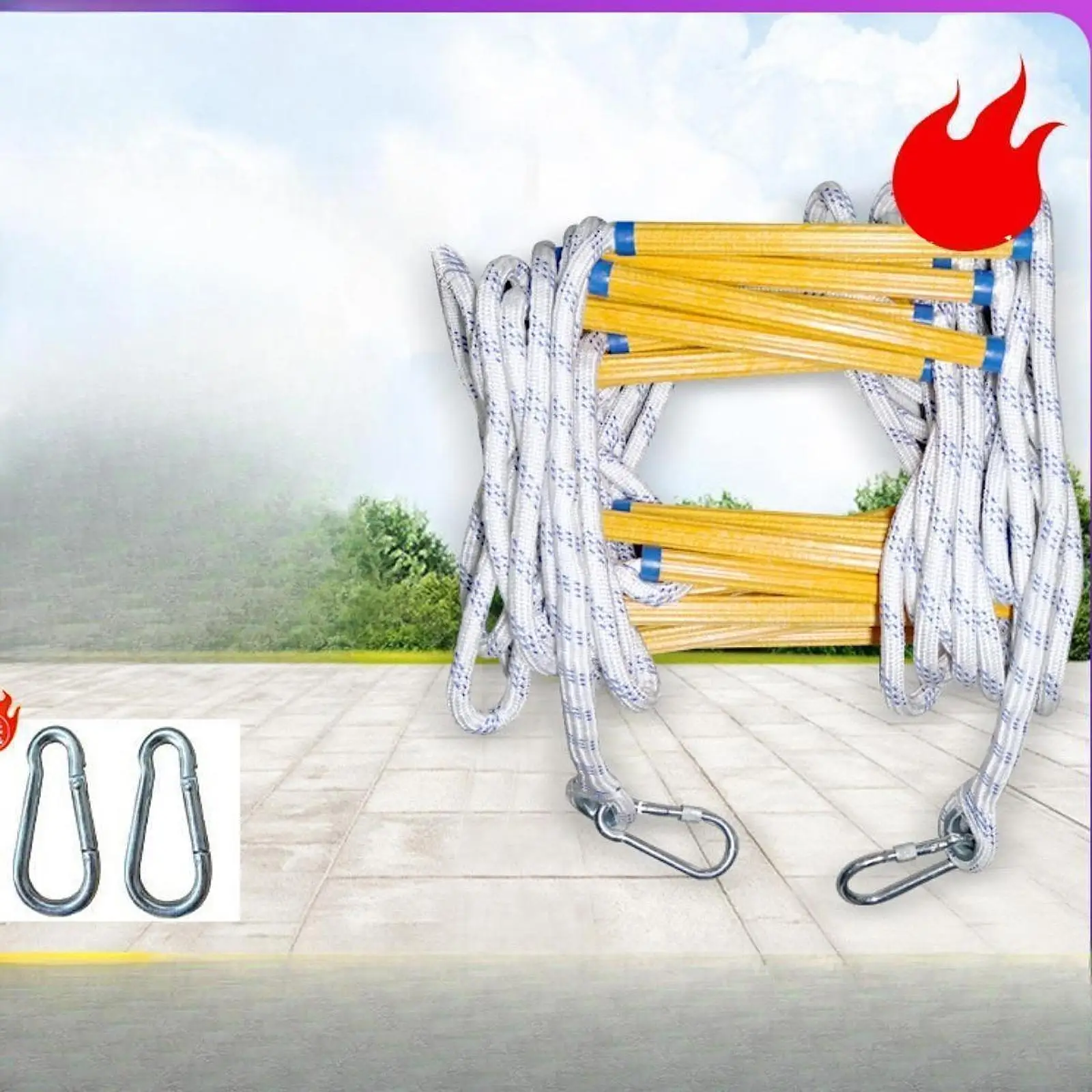Escape Ladder Escaroladder Emergency Ladder Rope Ladder for Outdoor
