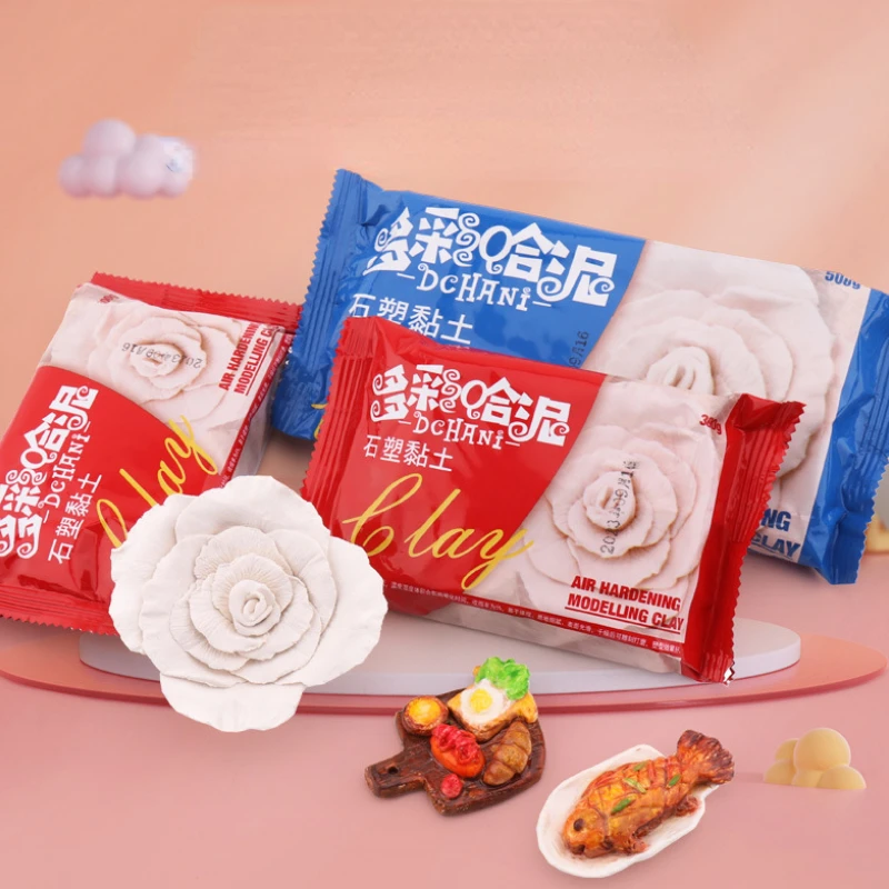 Air Dried Stone Plastic Clay White Dough DIY Handmade Toy Making Material