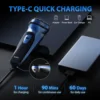 SEJOY Rechargeable Wet & Dry Use Electric Shaver Pop-up Hair Trimmer Rotary Shaving Machine Razor 2
