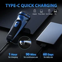 SEJOY Rechargeable Wet & Dry Use Electric Shaver Pop-up Hair Trimmer Rotary Shaving Machine Razor 2