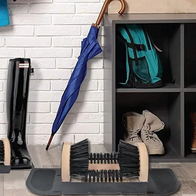 Shoes Boot Scraper Outdoor Shoes Boots Mud Cleaning Scraper Floor Mount Shoe Cleaner Brush For Entrance Hall Cafe 5