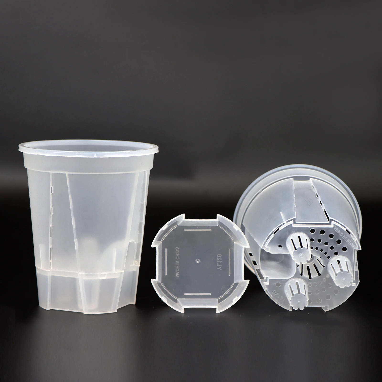 Clear Desktop Resin Flower Pot Transparent Nurturing Green Plants Suitable for Orchids flower pot plant pot