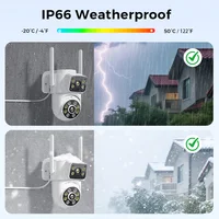 4K 8MP HD Wifi PTZ caméra extérieure 4MP double objectif double écran AI suivi automatique caméra IP CCTV Audio vidéo Surveillance P2P iCSee 4