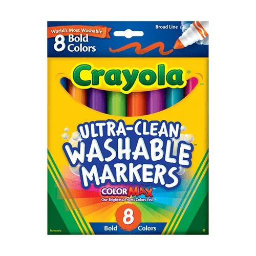 Crayola моющаяся фетровая краска 8 цветов | Канцтовары для офиса и дома