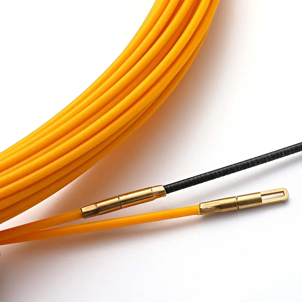 Description Picture 3 of item30M 3mm Guide Device Fiberglass Electric Cable Push Pullers Duct Snake Rodder Tape Wire Mayitr Yellow 2019
