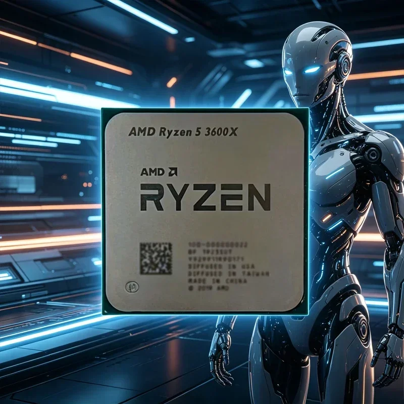 AMD Ryzen 5 3600X 프로세서 ? 6코어 12스레드 3.8GHz 기본 속도, 4.4GHz 최대 부스트 속도, AM4 소켓 32MB L3 캐시 7nm 95W TDP 데스크탑 CPU