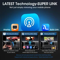 Srnubi 10.26/11.26'' Écran Carplay pour voiture, lecteur vidéo multimédia, sans fil, Android Auto, Mirrorlink, autoradio, Bluetooth, WIFI 4