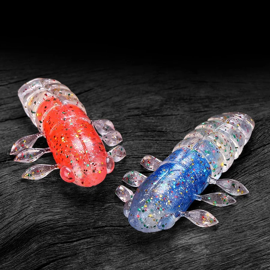 Leurre De Pêche En Plastique Souple Vers Rouge(999