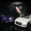 1:24 AUDI A6 Alloy Car Model Diecast & Toy Metal Vehicle Car Model High Simulation Collection Sound and Light Childrens Toy Gift 2