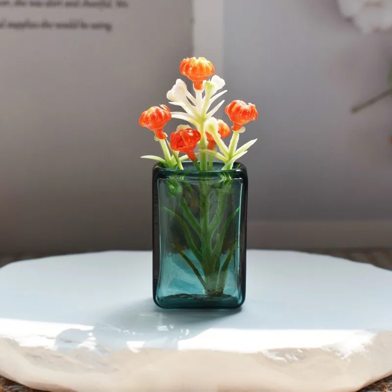 2/3/5X 1/6 스케일 미니 하우스 장식 미니어처 인형집 유리 꽃병 바비 블라이스 인형 액세서리 장난감 유리병