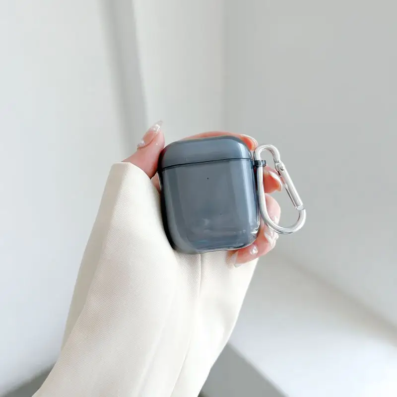 thumbnail image 1 of Funda protectora para Airpods 1, 2, 3 Pro, para Apple Airpods Pro 2.º 1/2/3, funda suave de TPU para auriculares inalámbricos con Bluetooth y llavero, 1 of 5