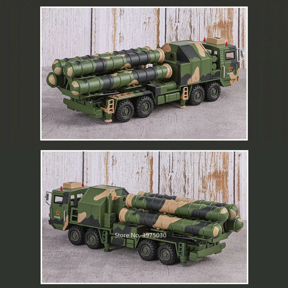 1:40 Scale HONGQI-9 Missile Vehicle Model Toys Alloy Diecast Cars