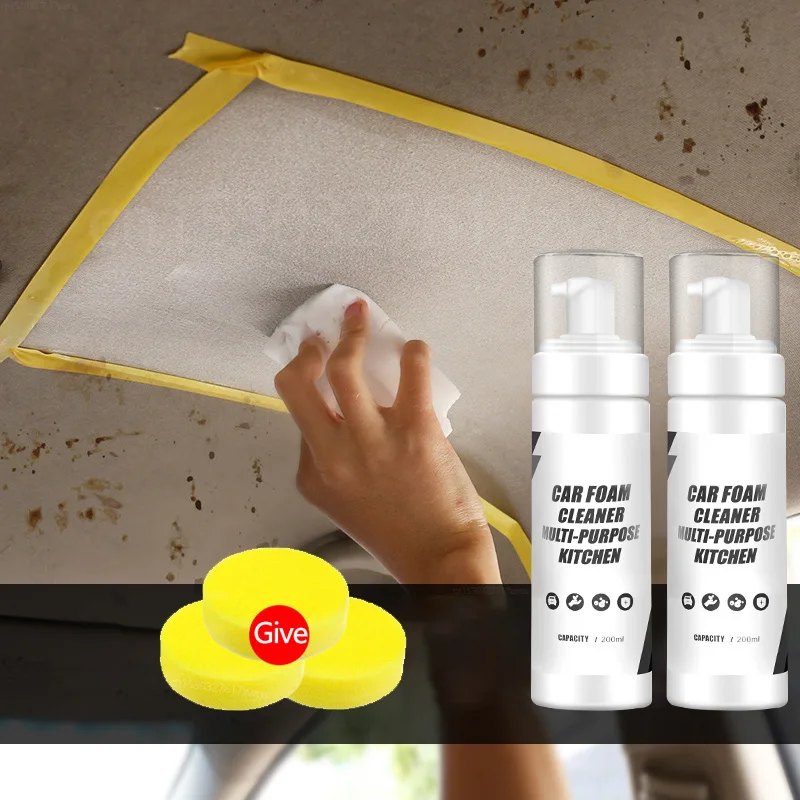 30ml Car Foam Cleaner Reusable Car Cleaning Spray Portable Auto Cleaner  Multipurpose Car Interior Cleaning Spray Auto Supplies - AliExpress