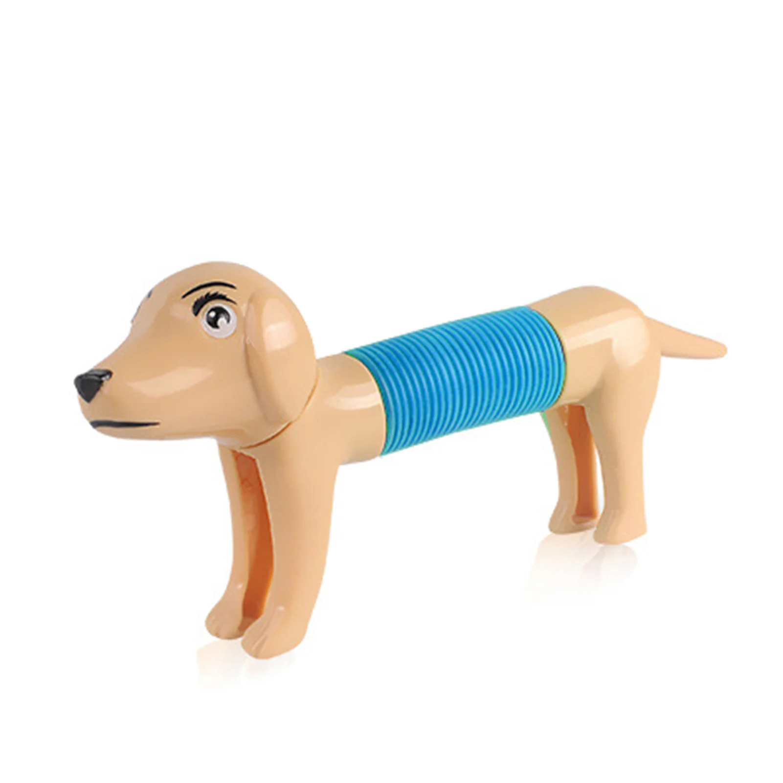 

Lovely Dog Retractable Tube Plastic Decompression Toy DIY Stretchable Spring Dog