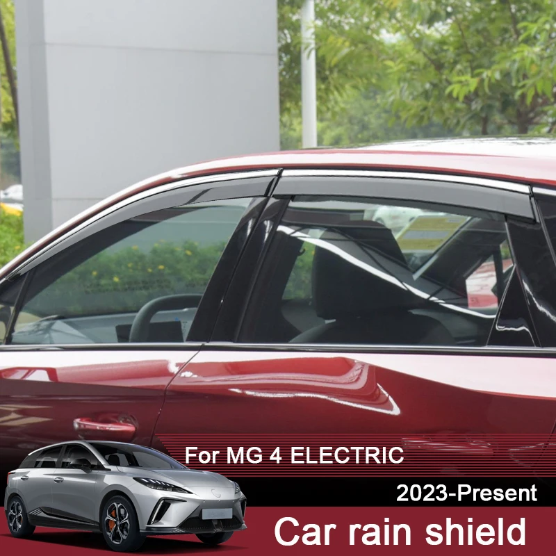 

Car Window Awnings Shelters Protection 4pcs For MG 4 Electric 2023-Present Visor Rain Sun External Auto Accessories