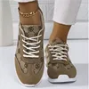 Retro Flower Embroider Brand Design Sneakers Women 2025 Autumn Trend Platform Sneakers Woman Lightweight Flat Heels Casual Shoes 3