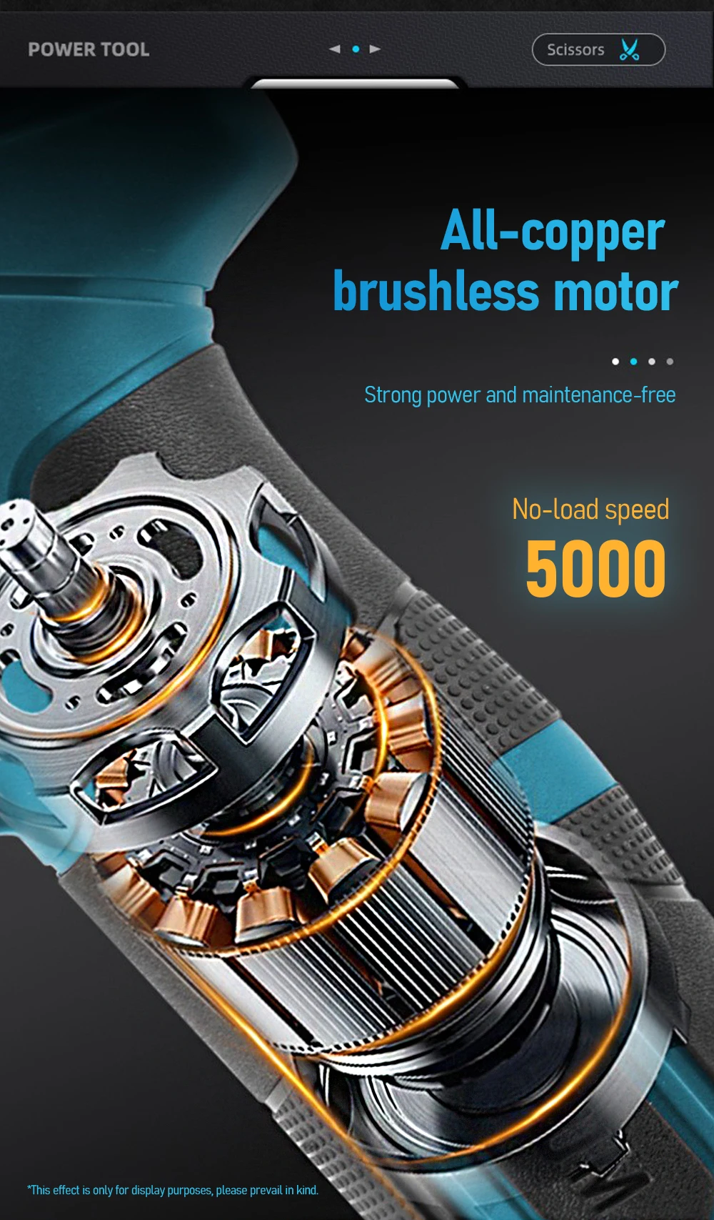 Brushless Gardening Tool Cordless Electric Pruning Shears 21V Rechargeable Lithi