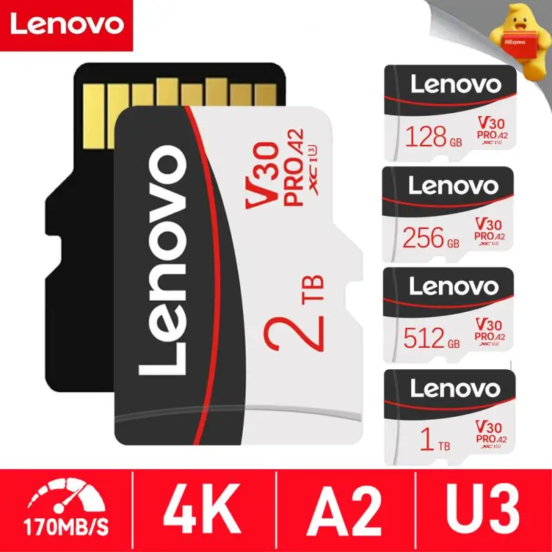 Lenovo 2Tb Flash Memory Card 1Tb 512Gb Micro Tf Sd Card Mini Sd Card Uhs-1 Sd Memory Card 256Gb 128Gb Per Fotocamera Del Telefono Nintendo