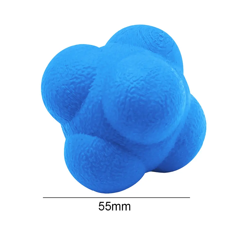 Agility training ball Hexagonal Reaction Ball Improvement Hand-Eye Reaction 5.5cm Football Soccer Baseball Training Ball for Children Adults