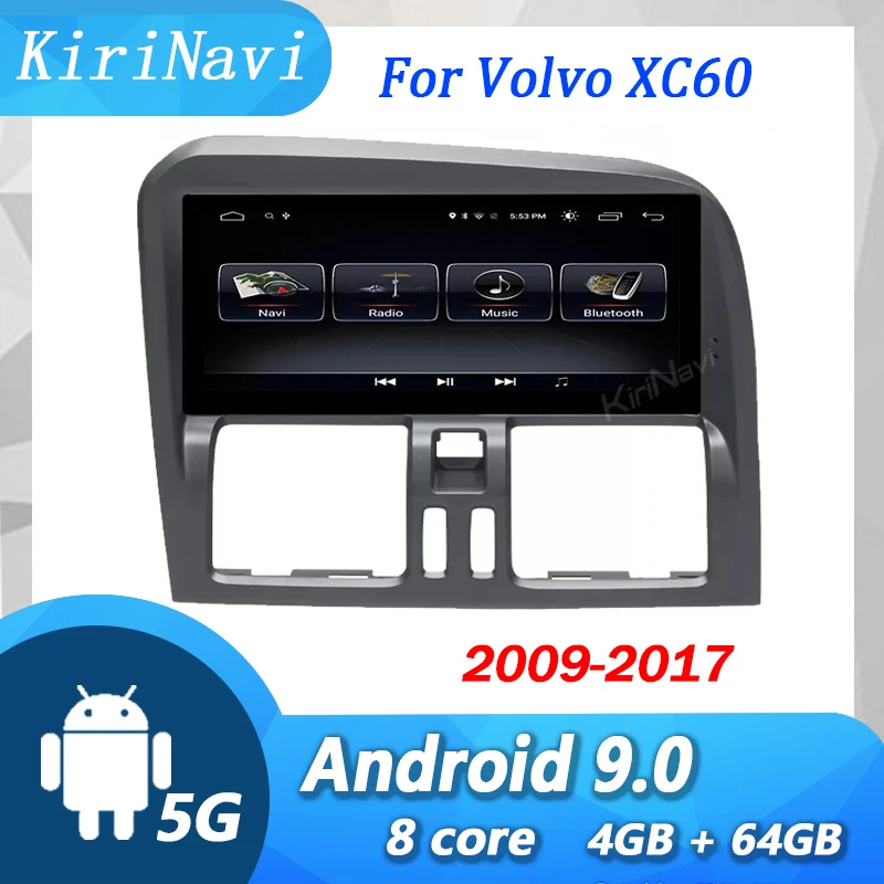 Kirinavi Touch Screen Per Volvo Xc60 2009-2017 Android Auto Radio Car Dvd Multimedia Player Navigazione Gps Automatica Video Stereo 4G