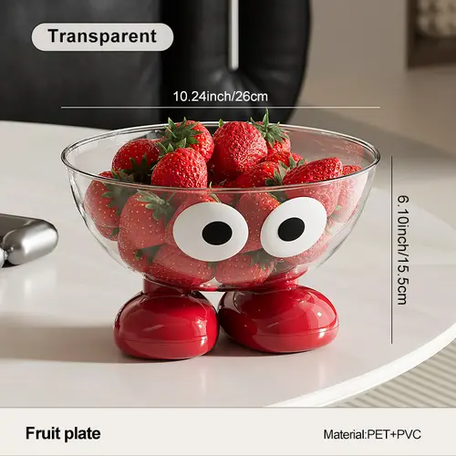 Uforu Food Grade Fruit Bowl Large Capacity Detachable Snack Container Cute Creative Fruit Tray for Kitchen Countertop - Image 8