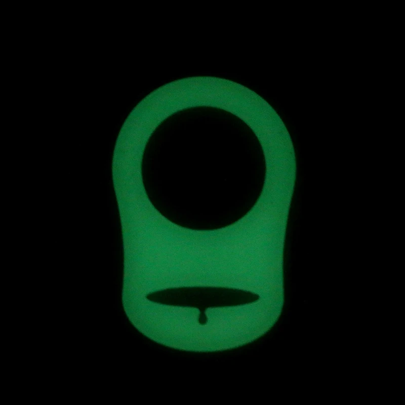 5Pcs Luminous Silicone Pacifier Baby  Pacifier Holder Clip Adapter Rings