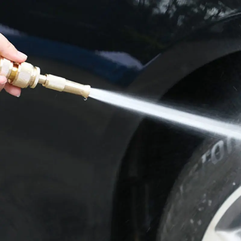 Garden Spray Gun Brass Adjustable Hose Nozzle High Pressure Straight Copper Gun For Car Washing