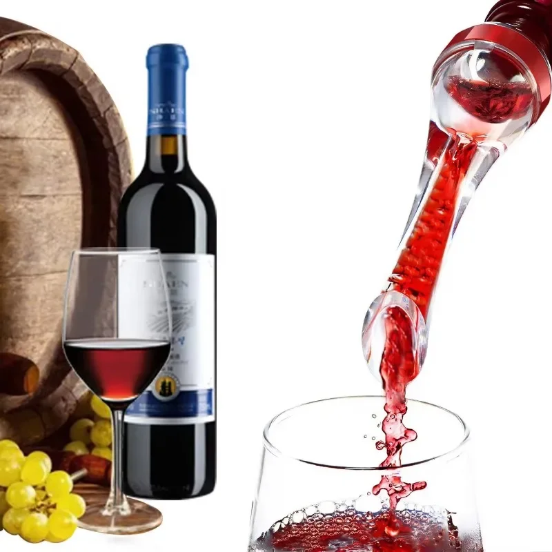 Wine Pourer Professional Quality 2-in-1 Attaches to Any Wine Bottle For Improved Flavor Enhanced Bouquet