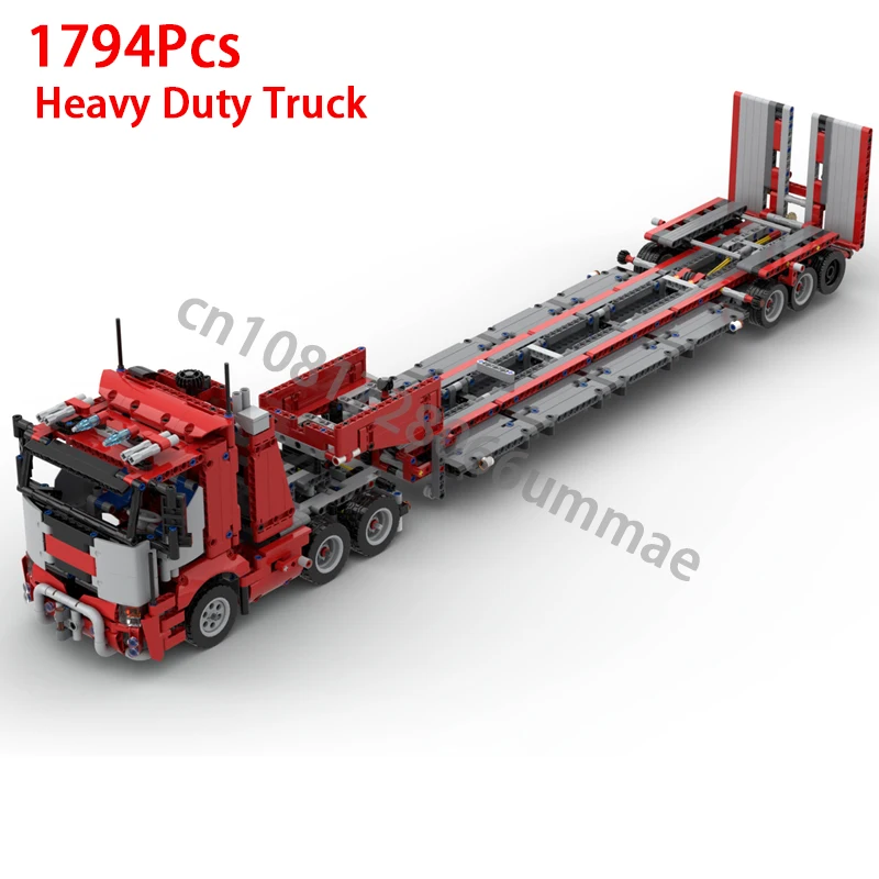 Moc Heavy Duty Truck Trailer 42078 C-Model L350F Pala Gommata Camion Building Blocks Tecnologia Mattoni Fai Da Te Giocattoli Per Bambini Regali