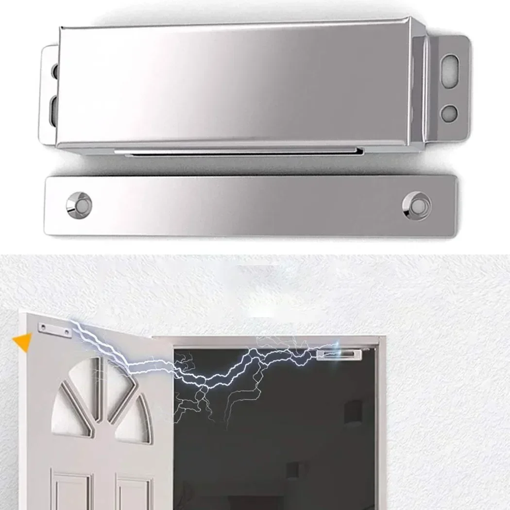 40KG Magnetic Door Lock Magnet Cabinet Door Lock Powerful Heavy-duty Cabinet Catch For Kitchen Decor Accessories 1Pc steel door locks,door catch