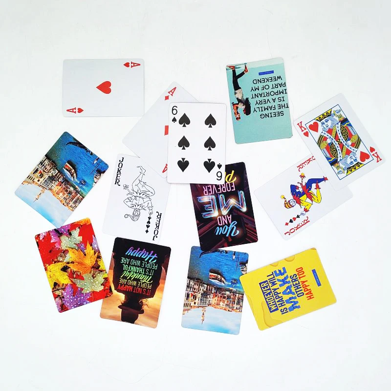 

Free Shipping 50 Boxes/Lot Sublimation Blanks Paper Game Playing Cards For Traveling Party Festival