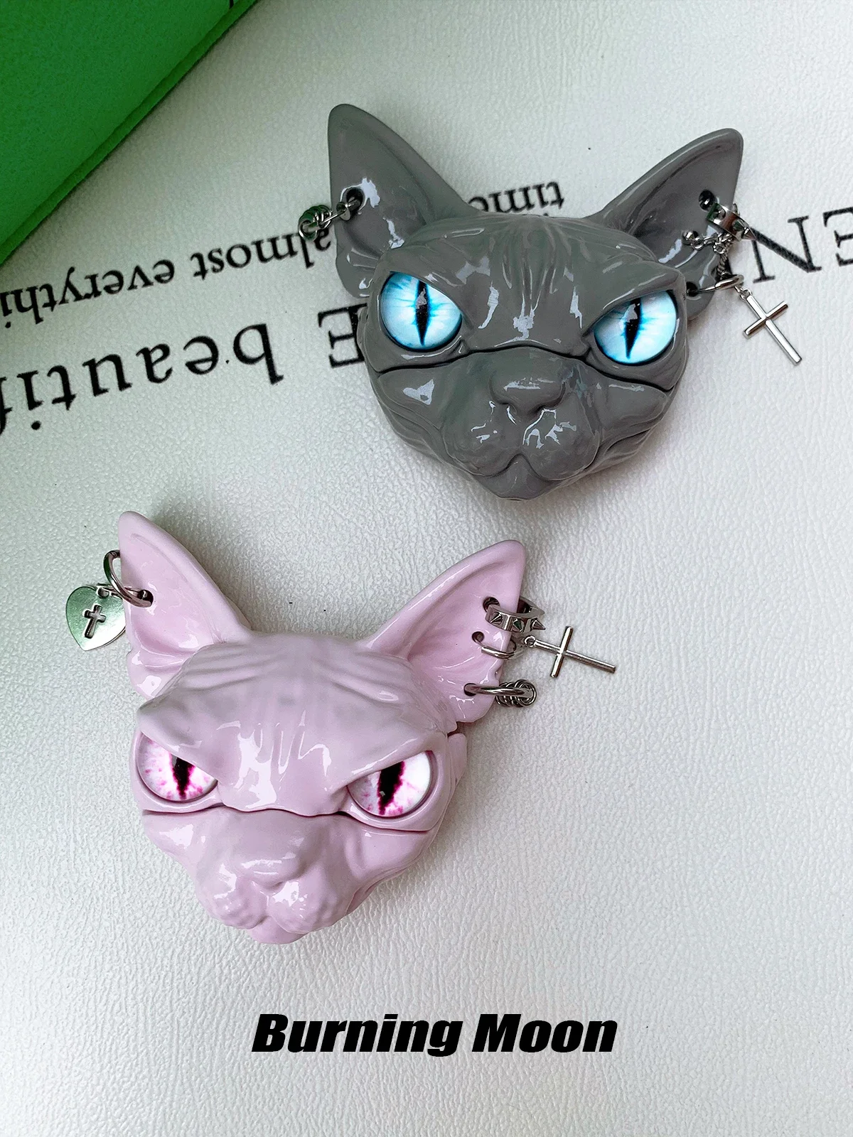 Egyptian Punk Cat AirPods Case Customizable Resin Design