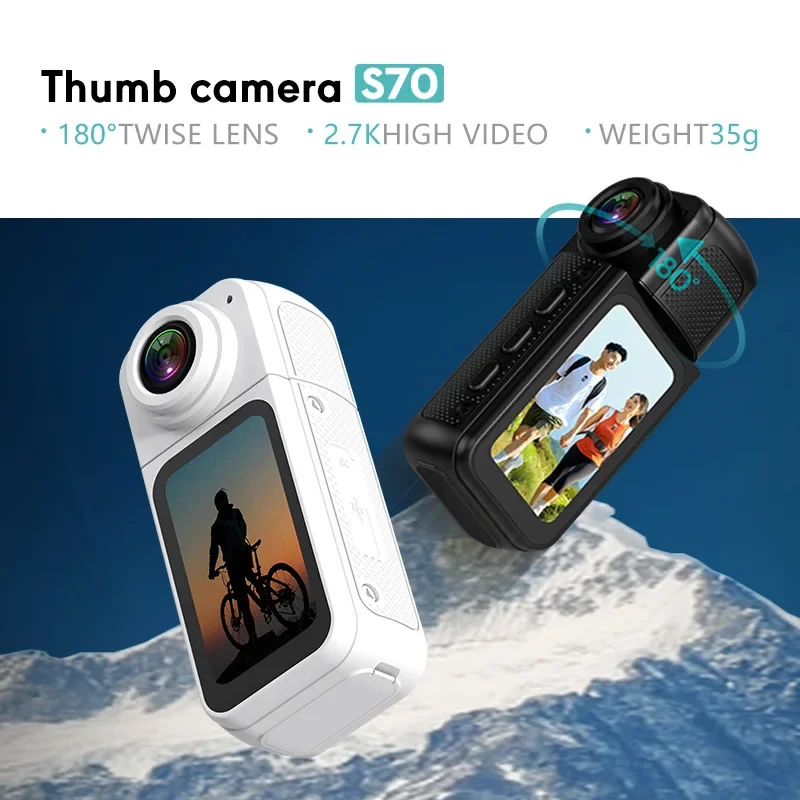 HD Mini 1080P Pocket Action Camcorder Outdoors Sports Cam 1.4 LCD Screen 180 Rotate Wifi Thumb Camera Digital Video Recorder New 2