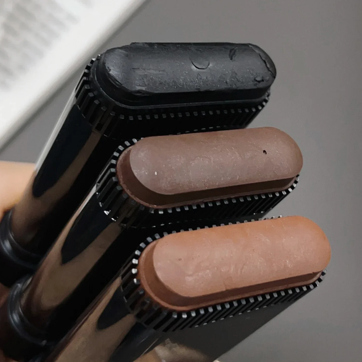 2in1 헤어 염색 스틱 빗 포함 블랙 브라운 커피 롱래스팅 임시 헤어 컬러링 백발 커버 헤어라인 펜 세척 가능