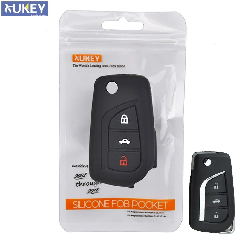 3 Button Silicone Car Remote Key Fob Shell Cover Case For Toyota Auris Corolla Avensis Verso Yaris Aygo Scion TC IM 2015 key case cover car key shell remote control case cover
