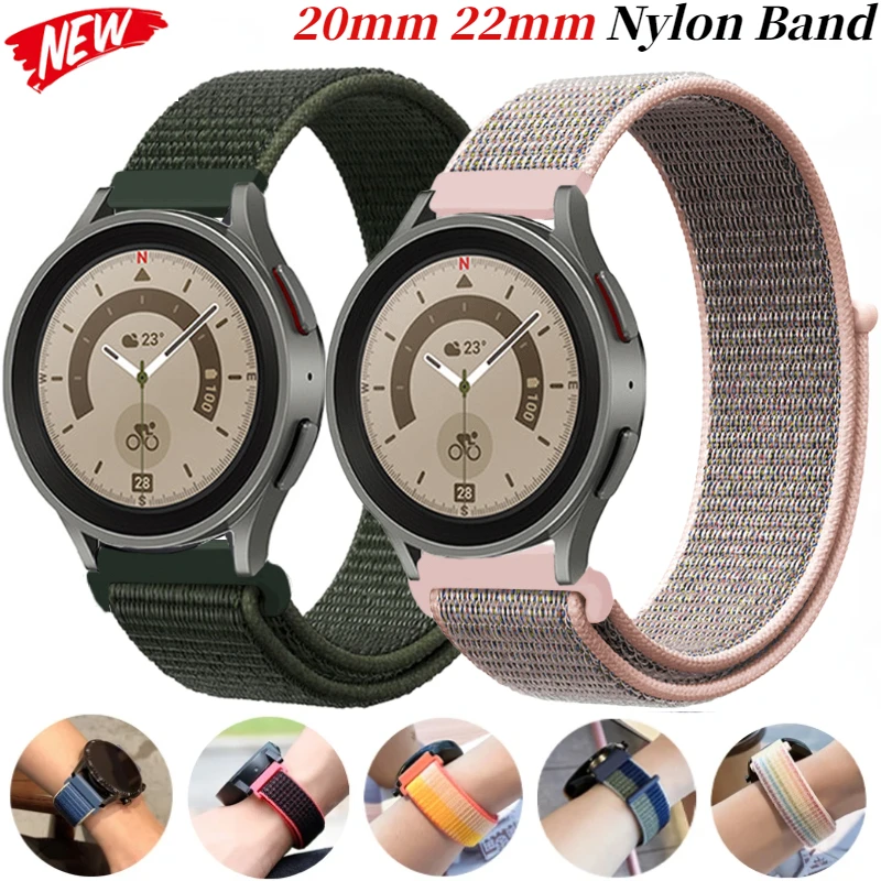 Versatile Nylon Loop Strap for Smartwatches - 20mm/22mm