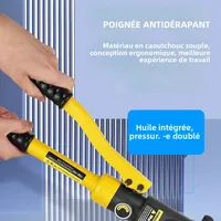 Outil hydraulique manuel antivol, pince à sertir rapide manuelle, pince à sertir les extrémités de câbles en cuivre et aluminium, outil de sertissage de câbles portable 4